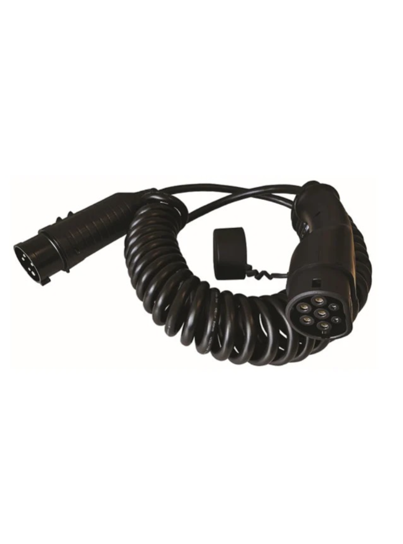 Tesla Laddkabel 3-fas till typ 2 med knapp