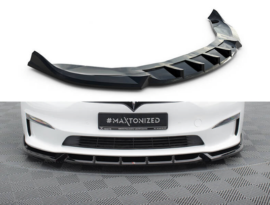 Front Splitter V.1 Maxton Design Tesla Model S 2021+