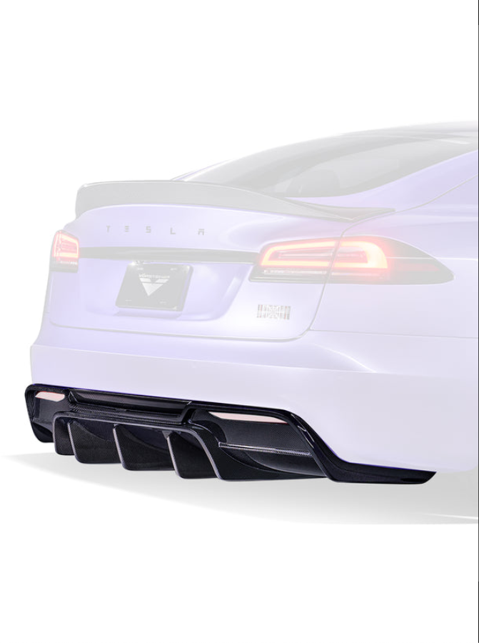 Tesla Aero bagdiffusor Vorsteiner Model S 2021+.