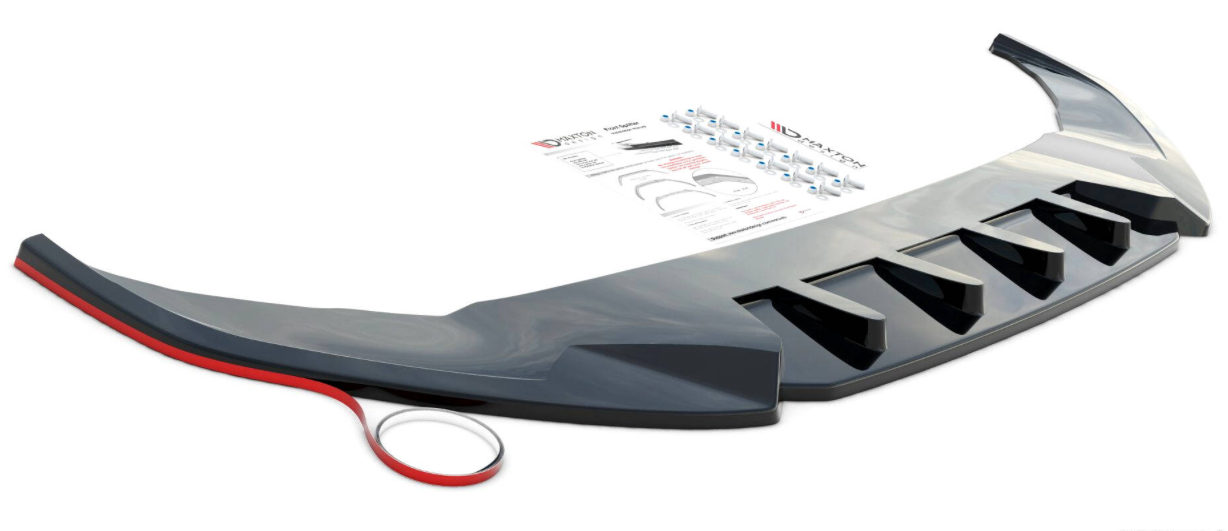 Central Rear Splitter Maxton Design Porsche Taycan