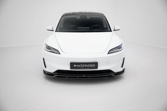 Främre Splitter V1 Maxton Design Tesla Model 3 Highland Performance Mk1 Facelift