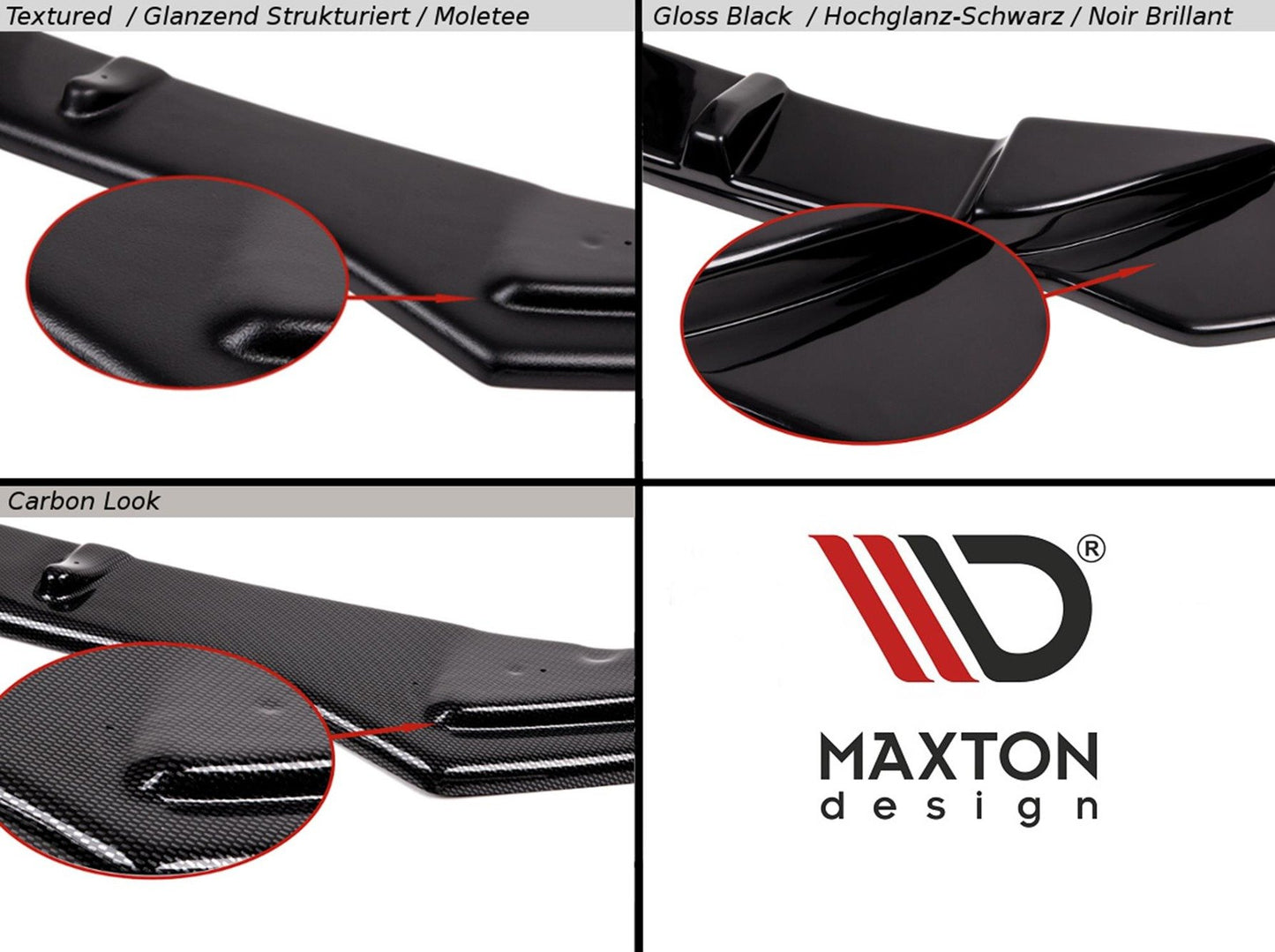 Maxton Design - Audi e-tron GT frontsplitter V.3