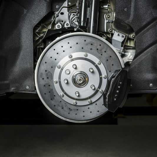 Superlight Rear Large-Sweep Carbon Ceramic Rotor + Pad Kit Unplugged Performance Model S/X 2021+