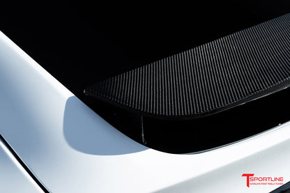 T-sportline - Model X Spoileroverlegg i karbonfiber på vingen