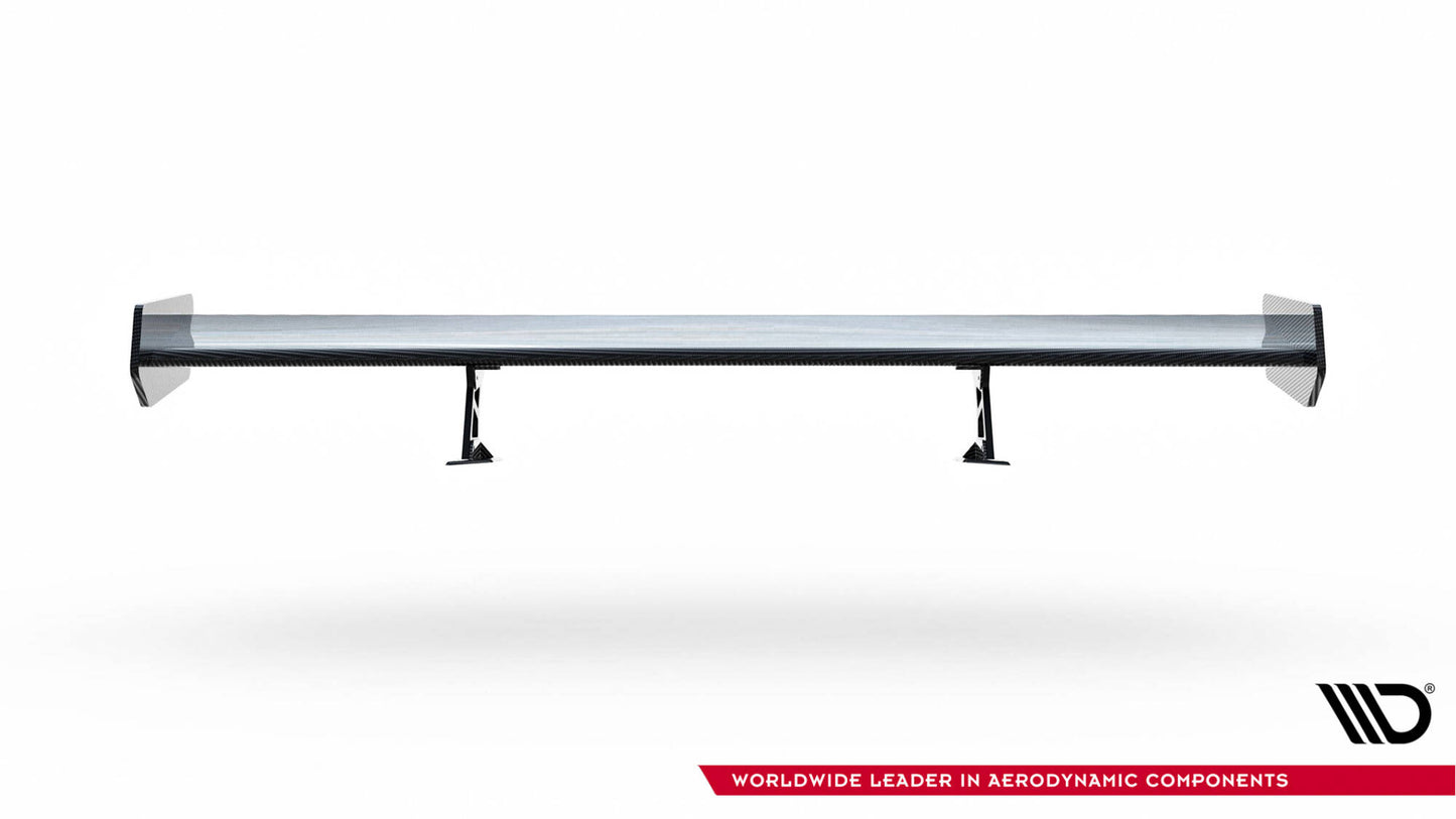 Carbon spoiler with internal brackets uprights bmw 3 coupe e46