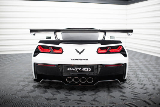 Carbon Spoiler with Internal Brackets Uprights Chevrolet Corvette Stingray / Grand Sport C7