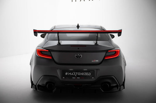Carbon Spoiler with Internal Brackets Uprights + LED Toyota GR86 / Subaru BRZ MK2