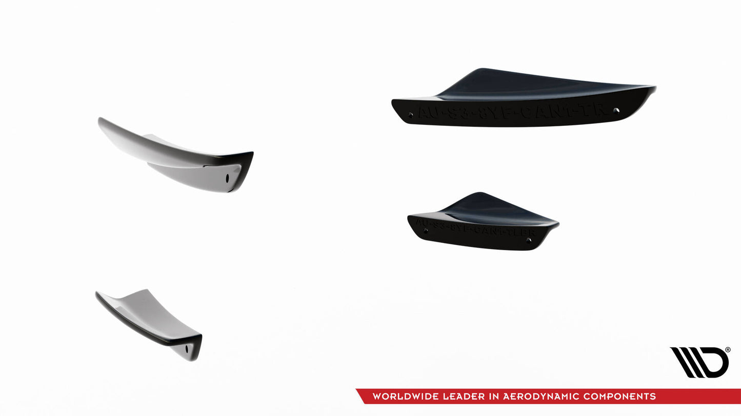 Front bumper wings (canards) audi s3 sportback / a3 s-line sportback 8y facelift