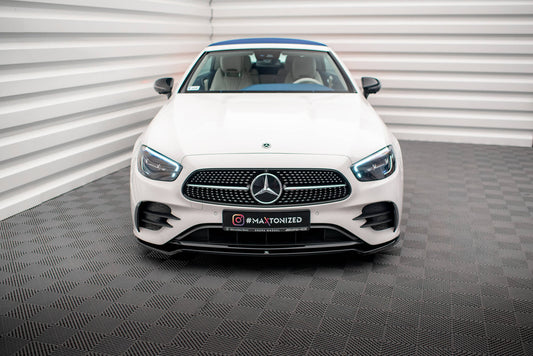 Front splitter v.1 mercedes-benz e-class w213 coupe facelift (c238 facelift) / cabriolet (a238 facelift) amg-line / 53 amg