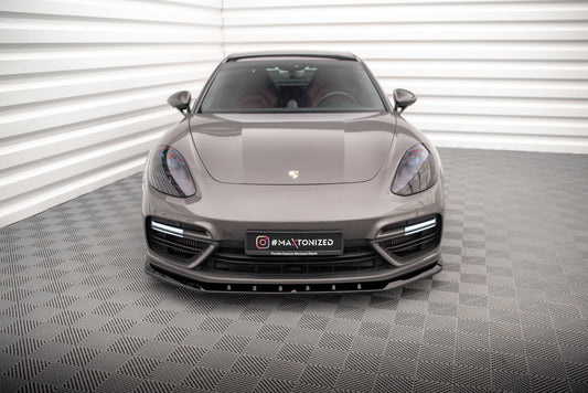 Front splitter v.1 porsche panamera turbo s e-hybrid