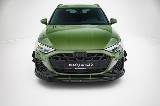 Front splitter v.3 audi s3 sportback / a3 s-line sportback 8y facelift