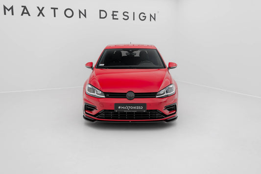 Front splitter v.3 volkswagen golf r / r-line mk7 facelift