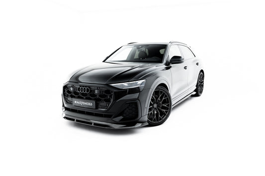 Prepreg carbon fiber front splitter audi sq8 / q8 s-line mk1 facelift