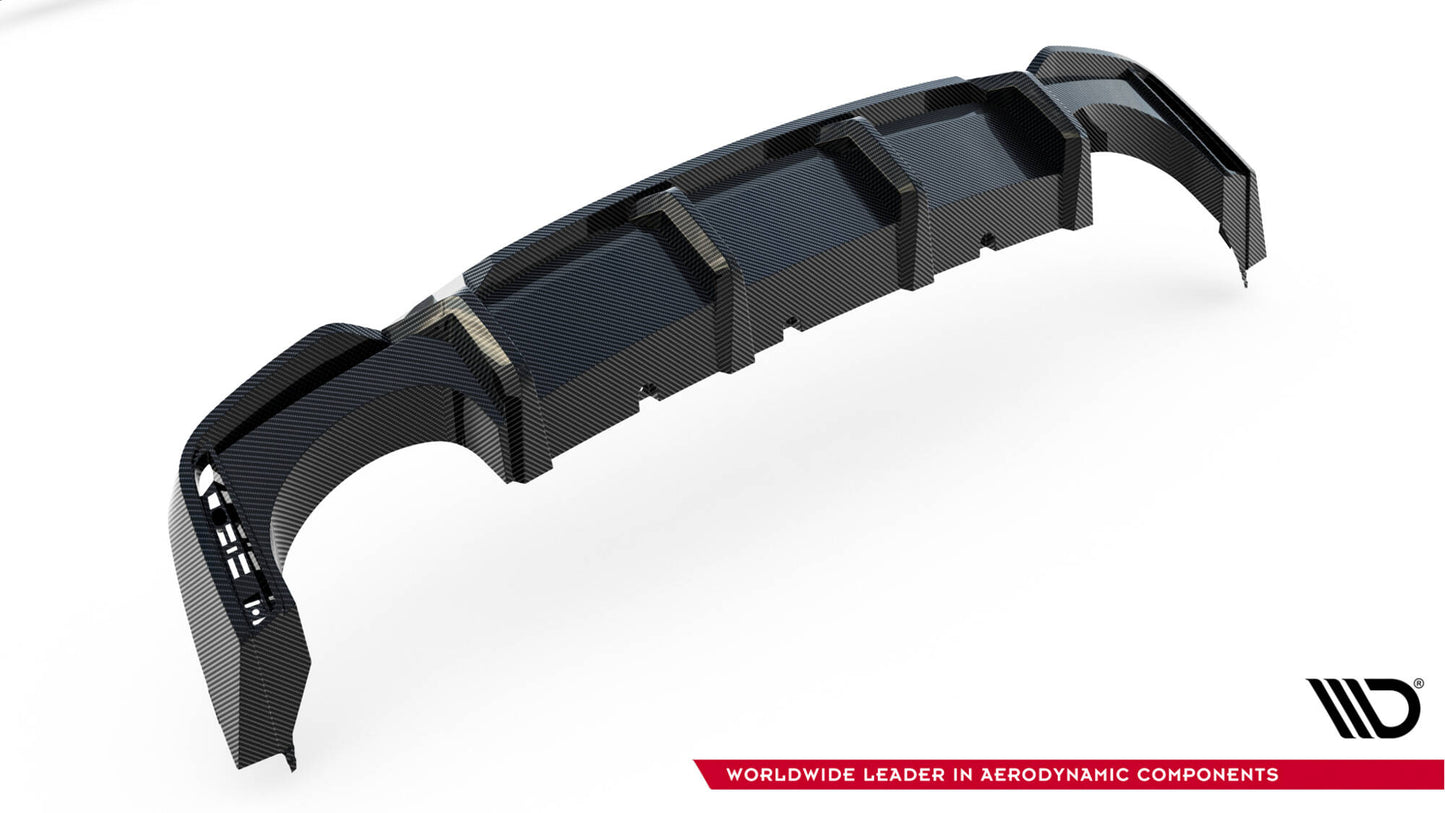 Prepreg carbon fiber rear diffuser audi rs7 c8 c8 (version without towbar)