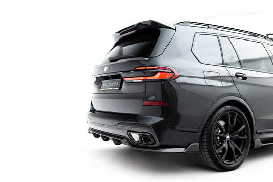 Prepreg carbon fiber tailgate spoiler (lower) bmw x7 m-pack g07 facelift