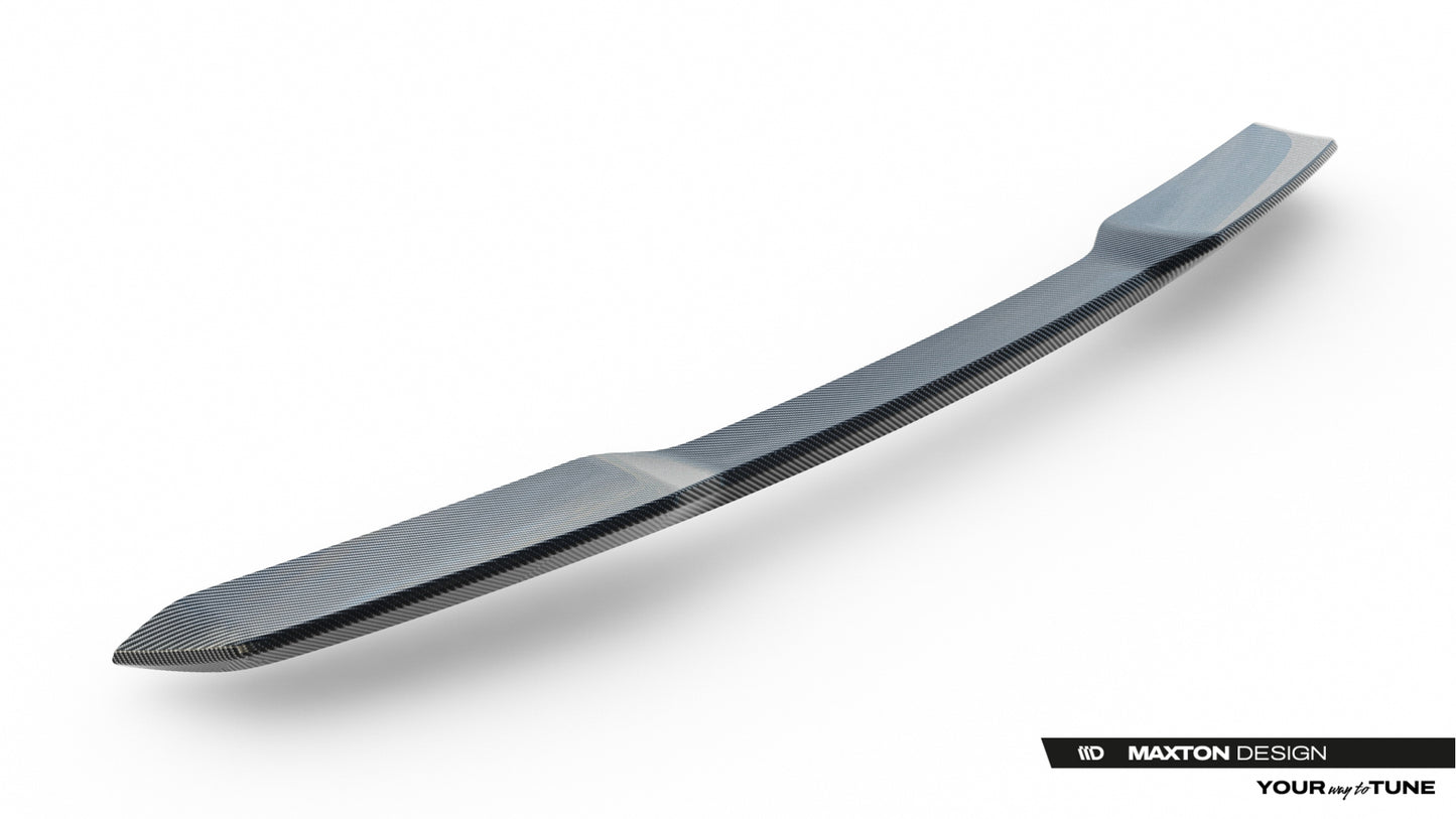 Prepreg carbon fiber tailgate spoiler (upper) audi sq8 / q8 s-line mk1 facelift