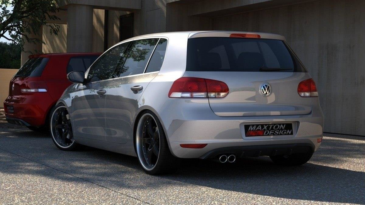 Rear valance vw golf vi with 1 exhaust hole