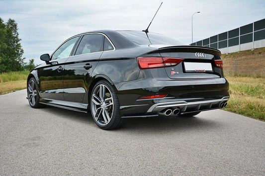 Rear side splitters audi s3 / a3 s-line 8v fl sedan