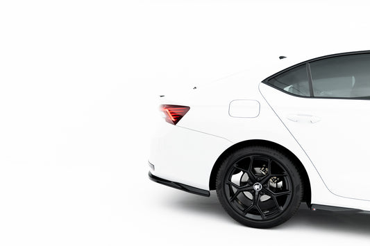 Rear side splitters skoda octavia sportline liftback / combi mk4 facelift