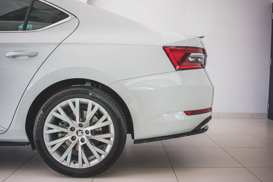 Rear side splitters skoda superb liftback / combi mk3 facelift