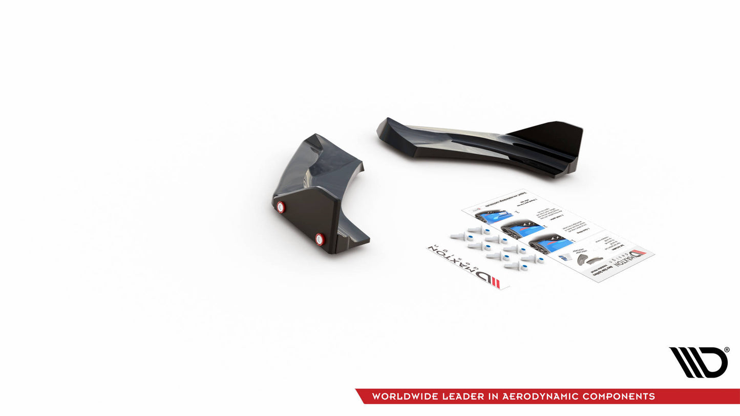 Rear side splitters v.1 + flaps hyundai i30 n hatchback mk3 facelift
