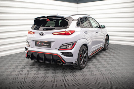 Rear side splitters v.1 + flaps hyundai kona n mk1