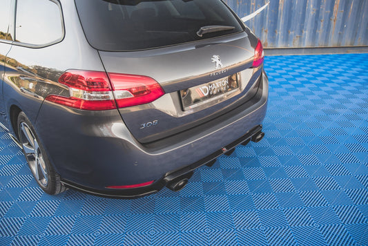 Rear side splitters v.2 peugeot 308 sw mk2 facelift