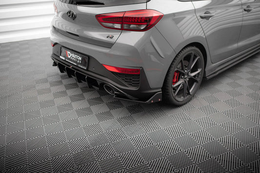 Rear side splitters v.4 + flaps hyundai i30 n hatchback mk3 facelift