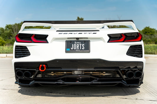 Rear splitter chevrolet corvette c8