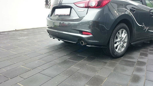 Rear splitter mazda 3 bn (mk3) facelift (with vertical bars)