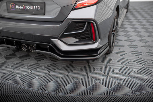 Rear splitter v.1 (with vertical bars) honda civic sport mk 10 facelift