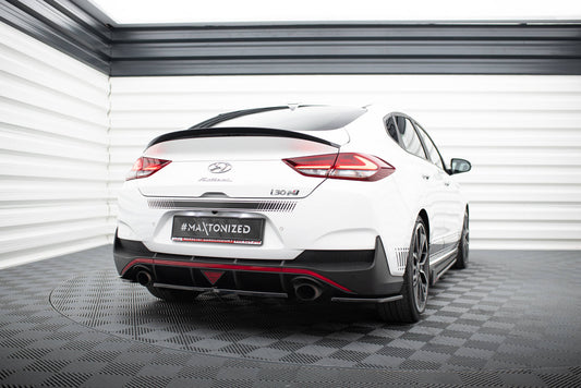 Rear splitter (with vertical bars) hyundai i30 n mk3 fastback