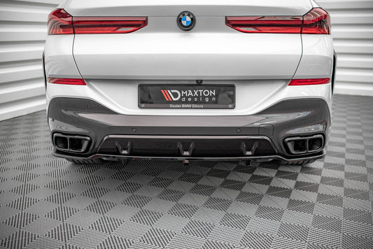 Rear splitter (with vertical bars) v.1 bmw x6 m-pack g06