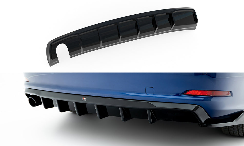 Rear valance audi a3 sedan 8v (version with single exhaust tips on one side)