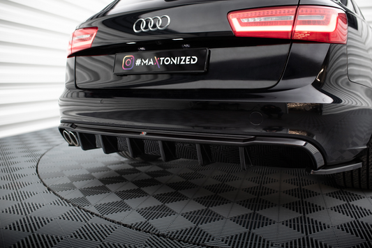 Rear valance audi a6 sedan / avant c7 (single side dual exhaust version)