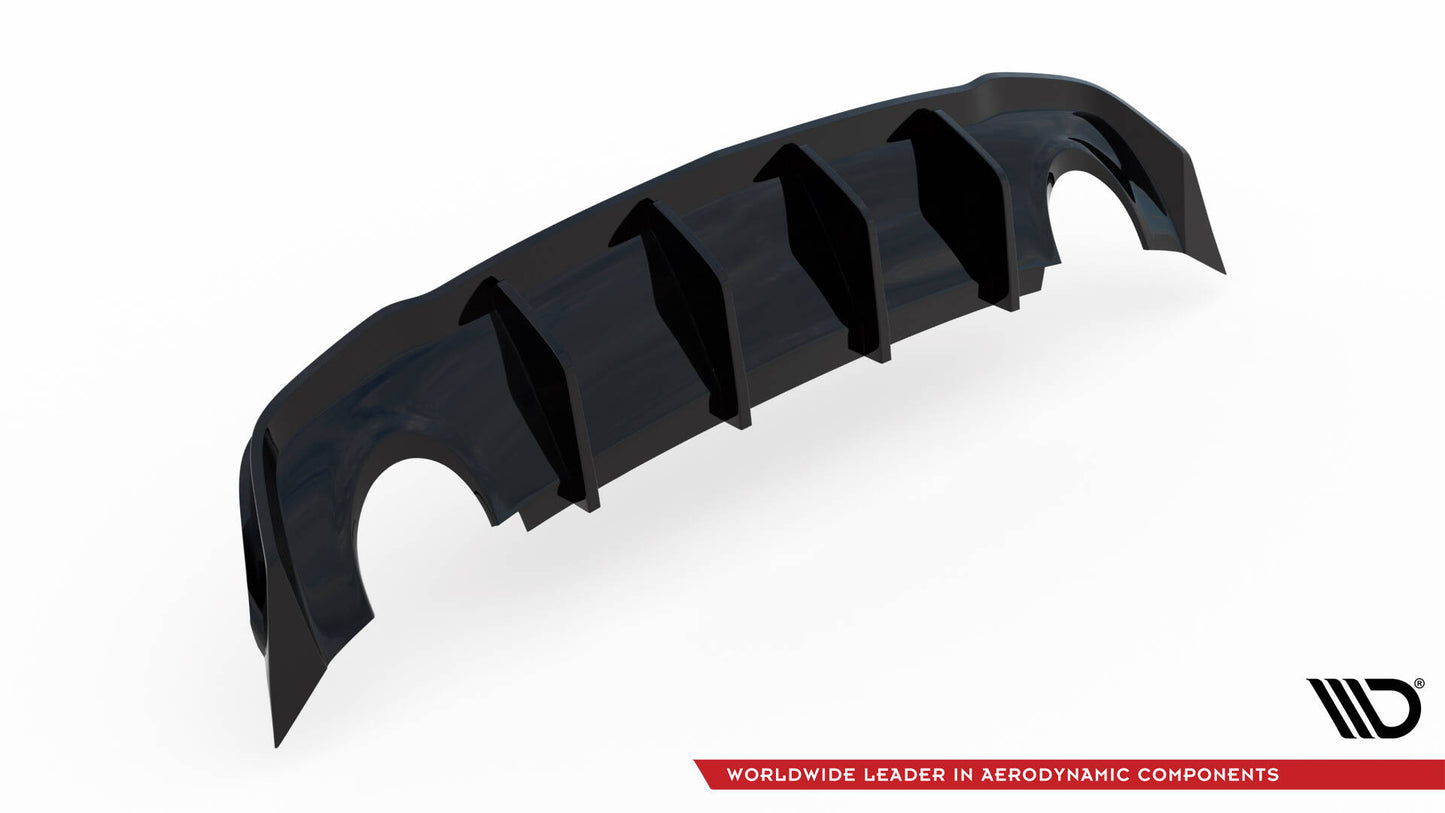 Rear valance opel astra gtc opc-line j (version with single exhausts on both sides)