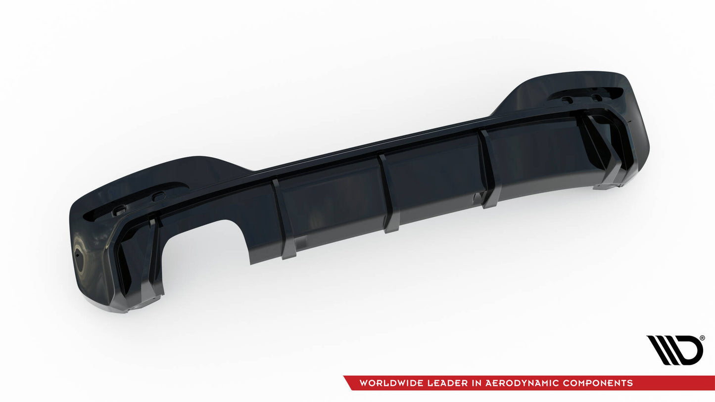 Rear valance v.3 bmw 1 m-pack f20 facelift (single side dual exhaust version)