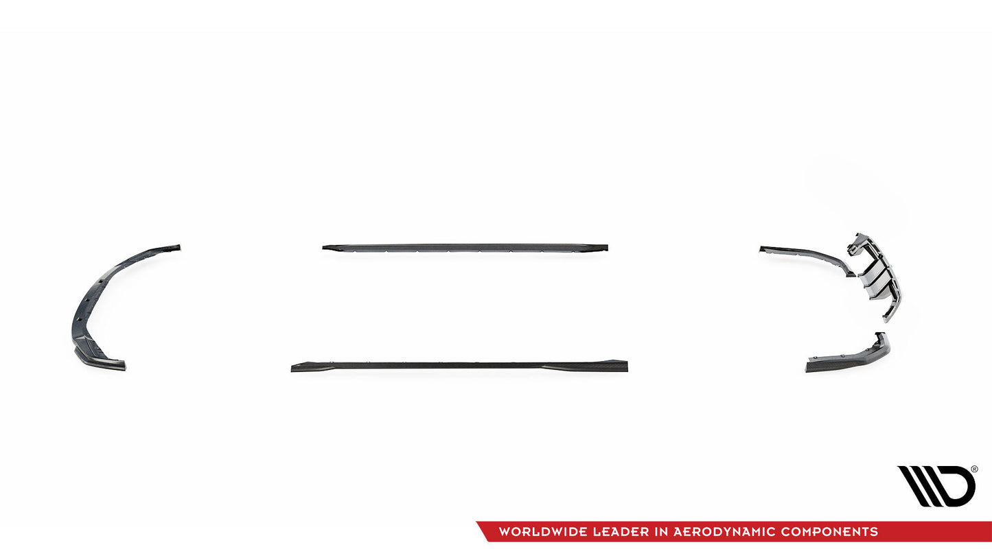 Set of prepreg carbon fiber splitters bmw m3 g81 touring