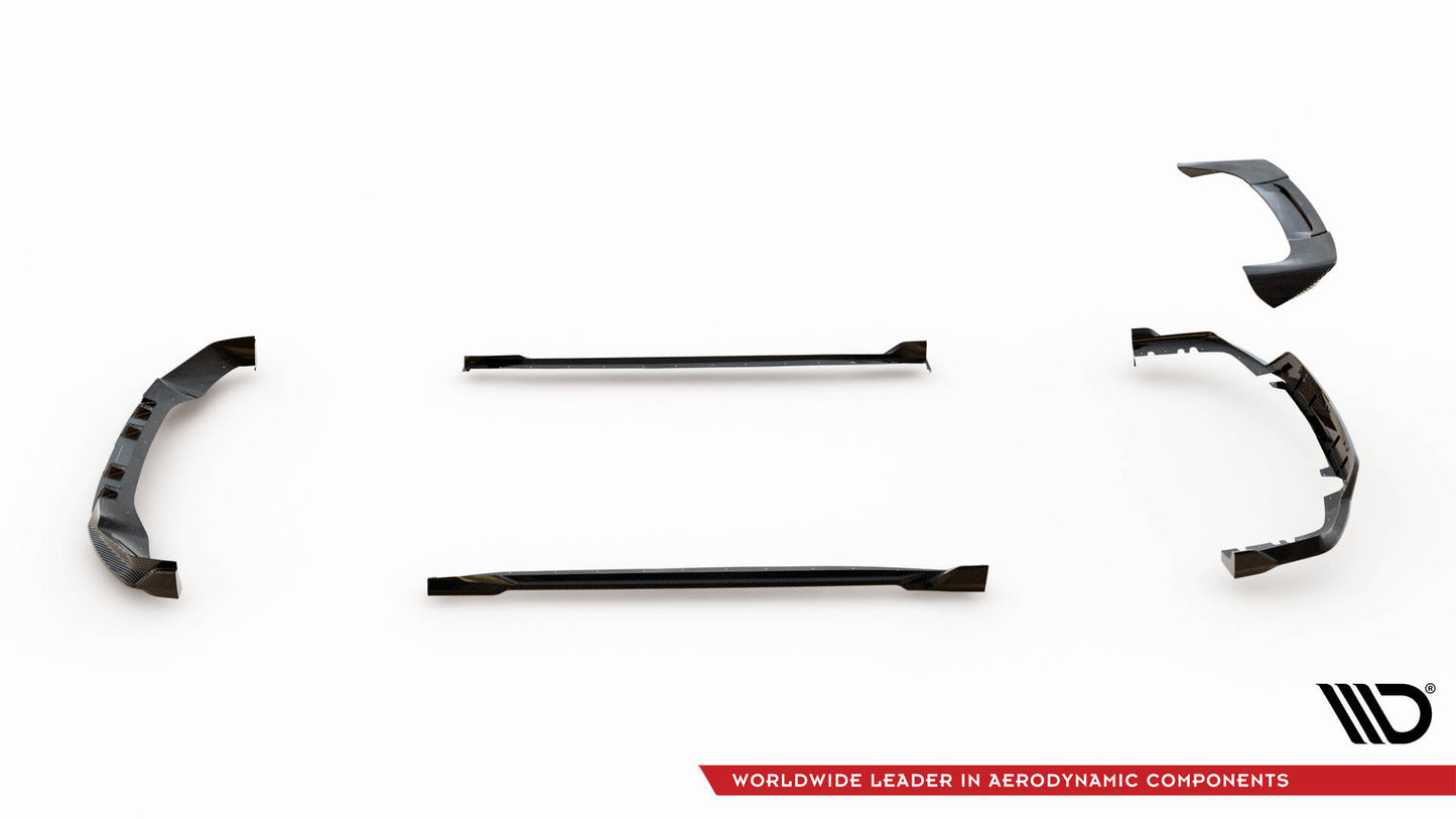 Set of prepreg carbon fiber splitters bmw x5 m-pack g05 facelift