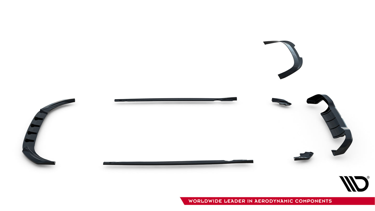 Set of splitters v.5 volkswagen golf r mk8 facelift