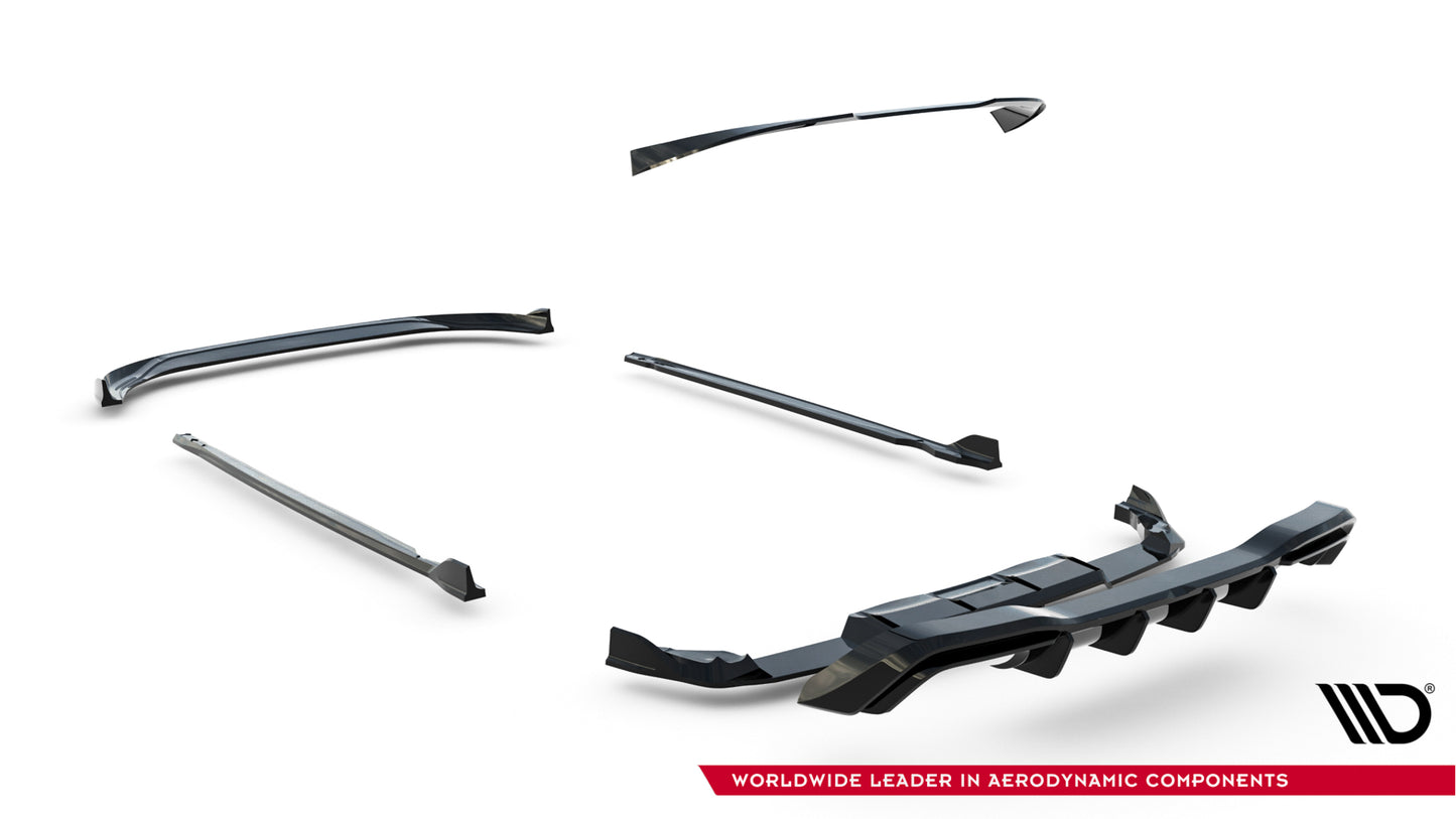 Set of splitters v.6 volkswagen golf r mk8 facelift