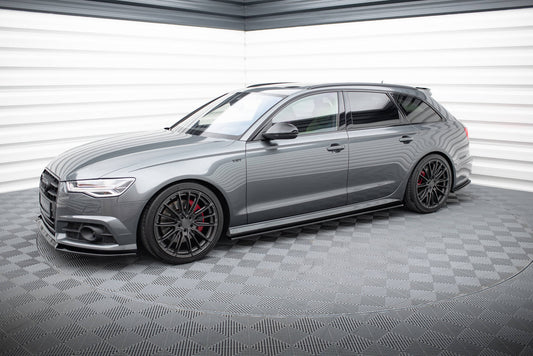 Side skirts diffusers v.1 audi a6 / a6 c7 s-line/ s6 c7 facelift
