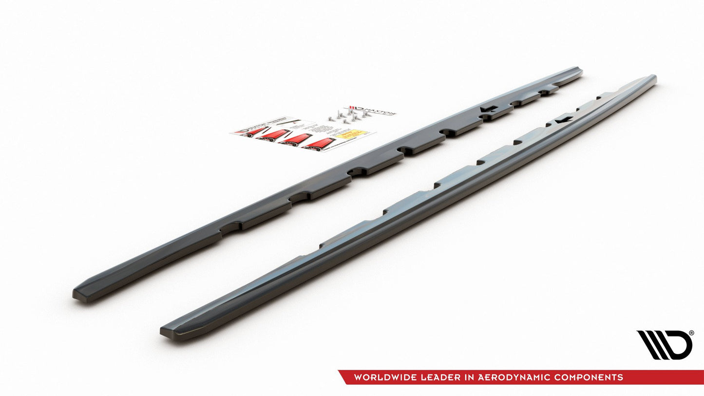 Side skirts diffusers v.1 for bmw 1 f40 m-pack/ m135i