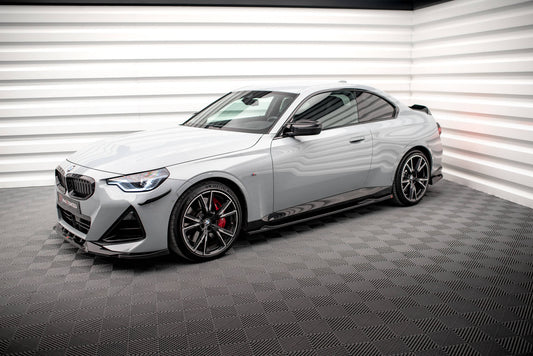 Side skirts diffusers v.2 bmw 2 coupe m-pack / m240i g42