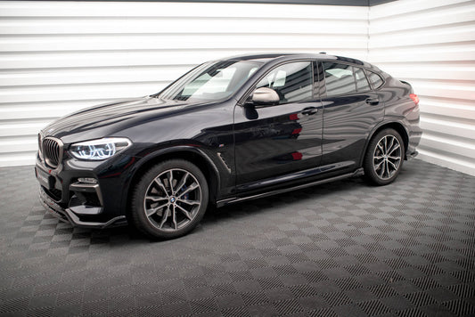 Side skirts diffusers v.2 bmw x4 m-pack g02
