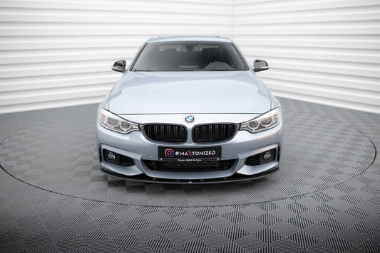 Street pro front splitter bmw 4 coupe / gran coupe / cabrio m-pack f32 / f36 / f33