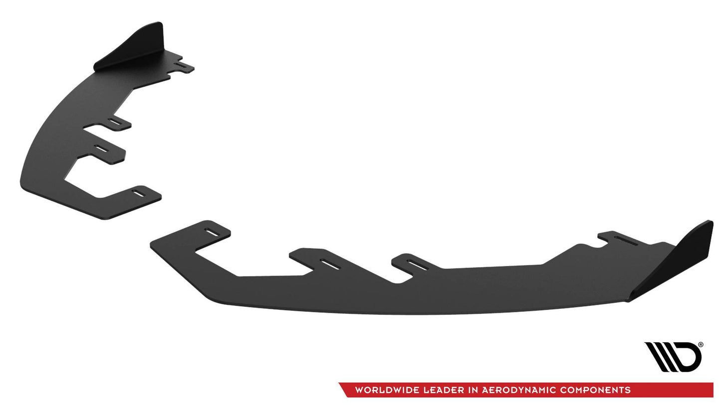 Street pro front splitter + flaps ford fiesta mk8 st / st-line