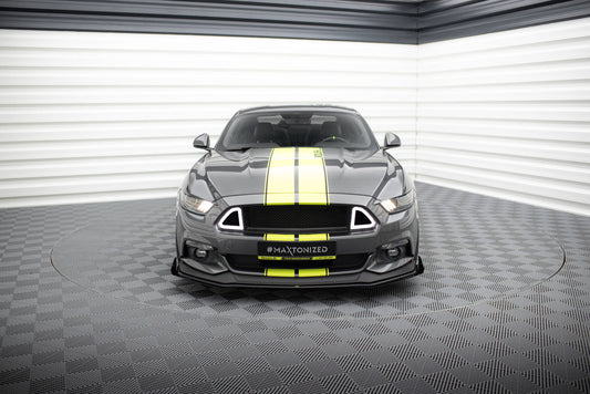 Street pro front splitter + flaps ford mustang gt mk6