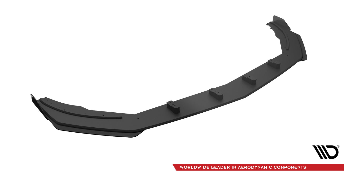 Street pro front splitter + flaps mercedes a35 amg / amg-line aero pack w177