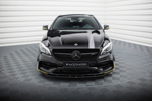 Street pro front splitter mercedes-amg cla 45 aero c117 facelift